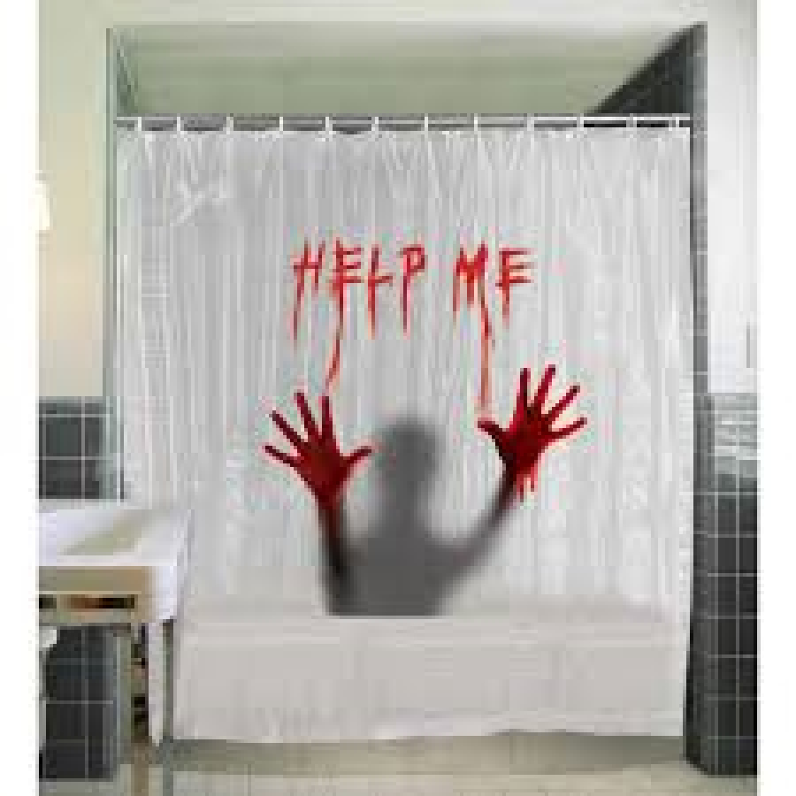 Zasłona pod prysznic krwawa Bloody Curtain 